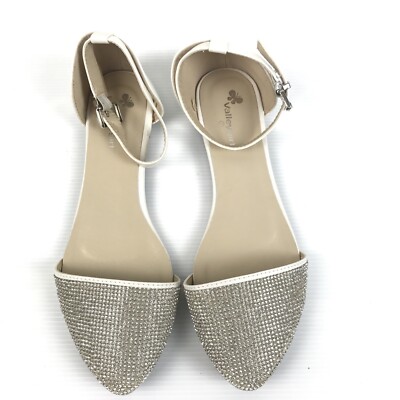 Valley Girl White Stone/ Party Shoes For Women, Size 7, New (Other)!
