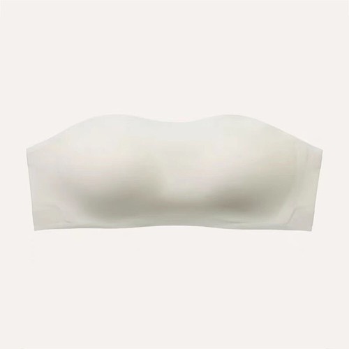 Women Strapless Bra Bandeau Bra Push Up Removable Pad Crop Tube Top Seamless Bra - Picture 28 of 48