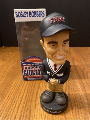BOSLEY BOBBERS RUDOLPH GIULIANI BOBBLEHEAD - LIMITED EDITION - 107th NYC MAYOR