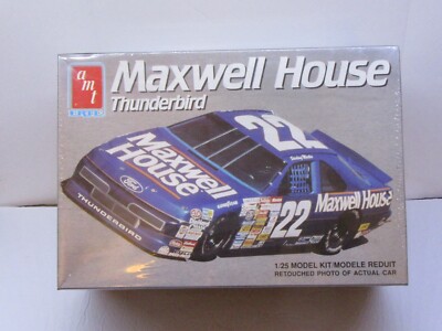 1/25 AMT -MAXWELL HOUSE #22-FORD THUNDERBIRD NASCAR-NEVER OPENED!!