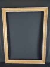 Grande cornice d'epoca originale in legno scolpito, finitura a foglia d'argento