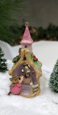 Wee Forest Folk PEACE ON EARTH, WFF# CO-13, PINK Christmas Ornament Mouse