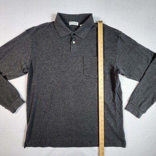 John Ashford Essentials Button Up Shirt Long Sleeve Mens Size Large Gray - Picture 5 of 7