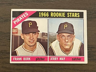 1966 Topps Rookie Stars Frank Bork Jerry May #123 Pittsburgh Pirates 