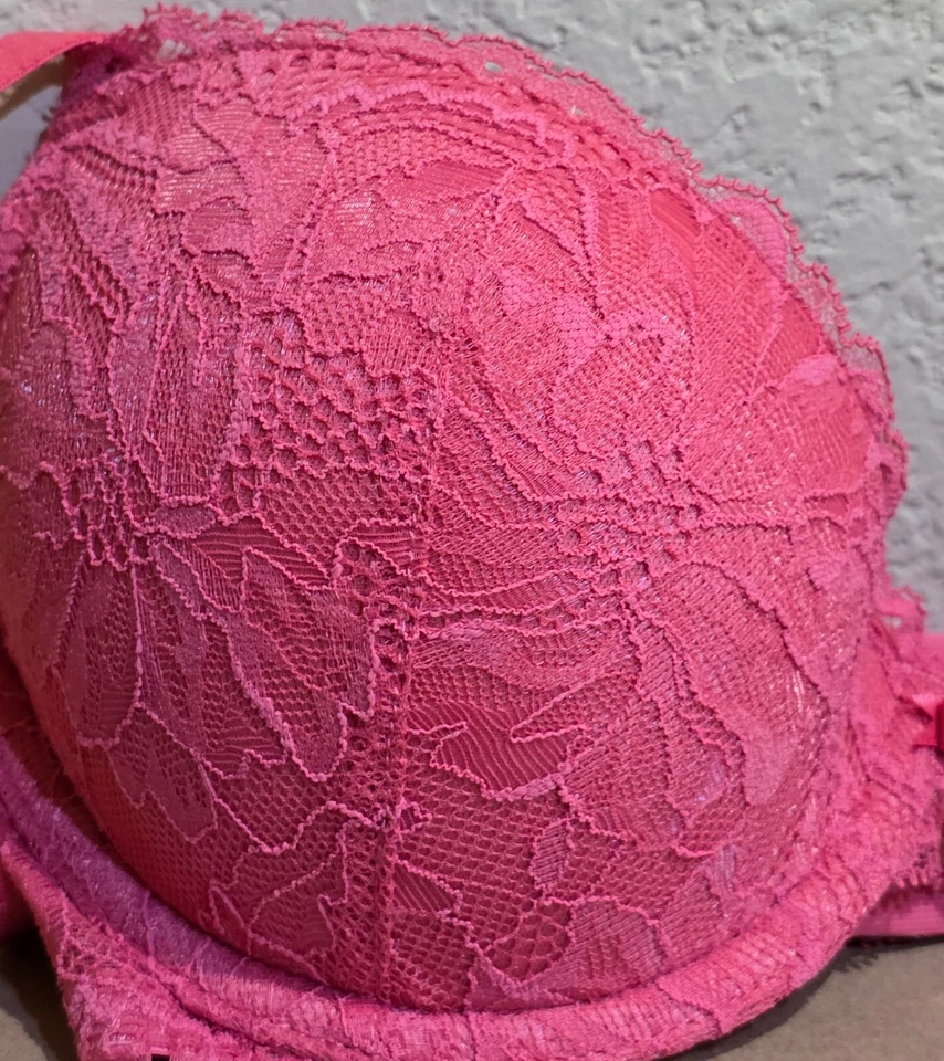 Sujetador push-up Emporio Armani ASV Eternal de encaje reciclado nuevo con etiquetas/rosa Foto 2 de 4