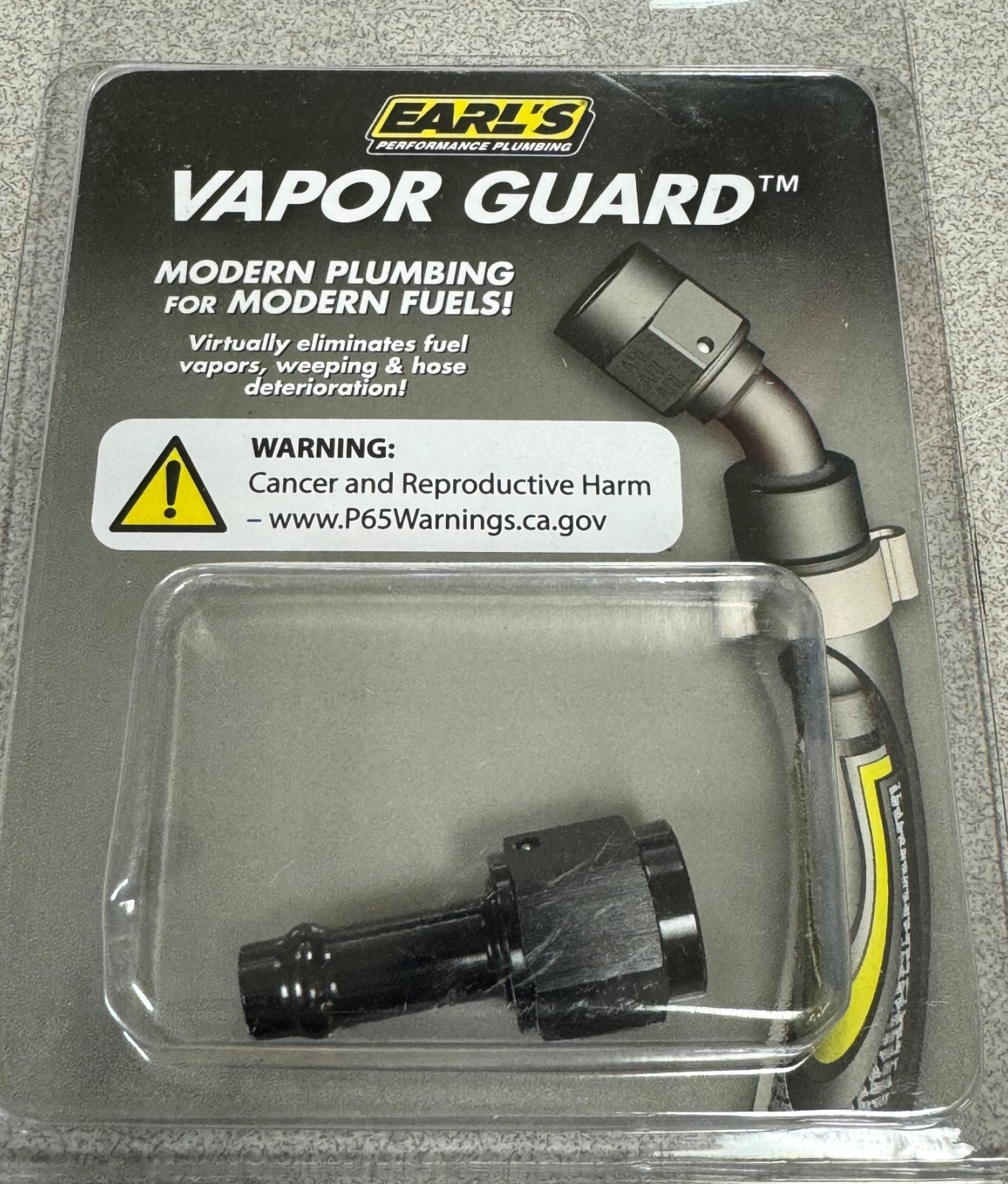 Earl's Performance Plumbing Vapor Guard Straight Hose End 750166ERL