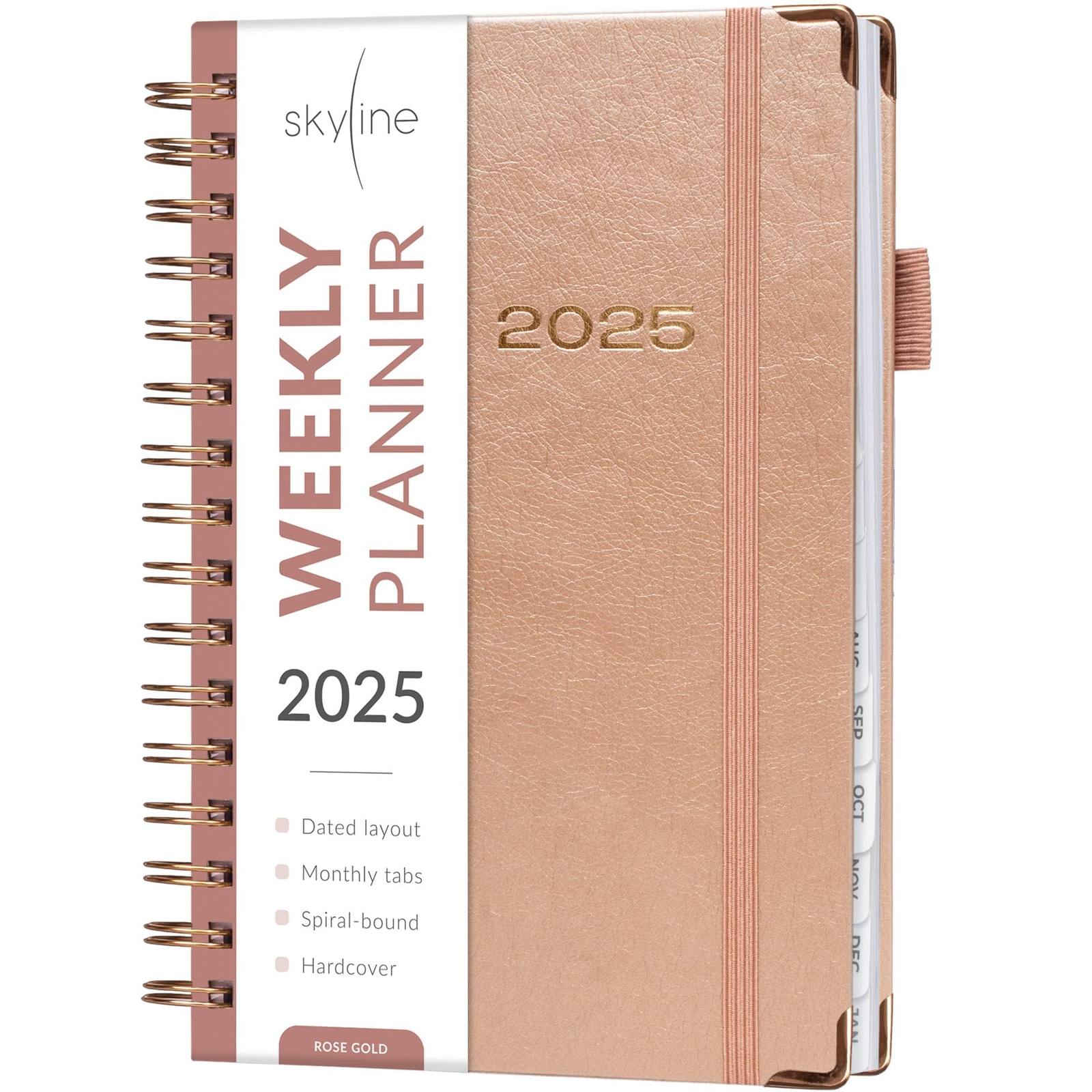 Skyline Dated Weekly Planner with Tabs Jan 2025 - Jan 2026 – Daily & Monthly ...