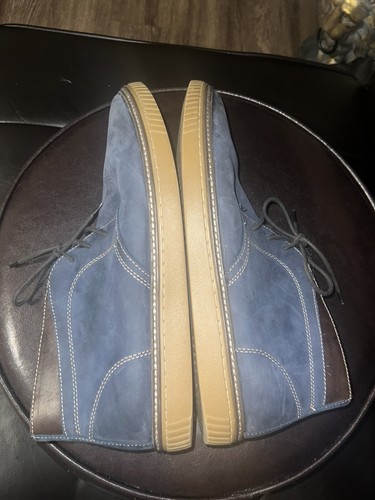 Johnston & Murphy blue side chukka boots size 13M - Picture 5 of 13