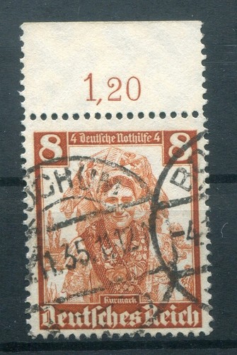 DR-3 Reich traditional costumes KURMARK 592 GOLD upper edge stamped