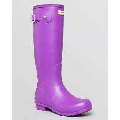 Hunter Women's 9 Original Tall Rain Boots Thistle Purple Preppy Outdoor Gorpcore