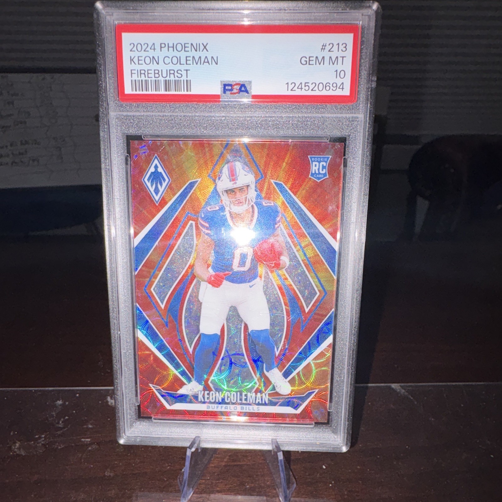 Keon Coleman Panini Phoenix #213 Fireburst