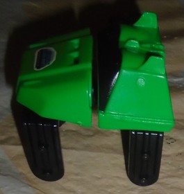 Knex Roller Coaster Car Green Micro K'nex Vertical Vengeance Logo w/Fins CLEAN!