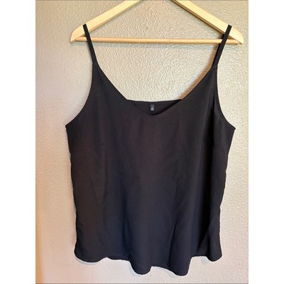 Source Unknown Black V-Neck Spaghetti Strap Camisole