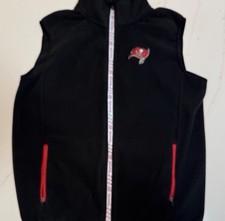 Tampa Bay Buccaneers Full Zip Fleece Vest Jacket Men's Size Medium 