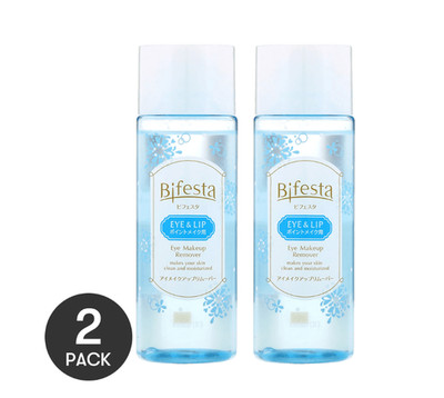 Bifesta Eye Makeup Remover, 4.9 fl oz (145 ml), Mandom (pack of 2)