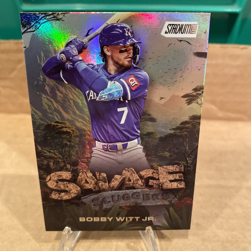 2025 Topps Stadium Club - Savage Sluggers Bobby Witt Jr. #SS-6