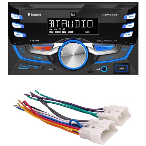 Dual XDM27BT AM/FM Radio MP3 Player Car Stereo & kit for 1995-2004 Toyota Tacoma
