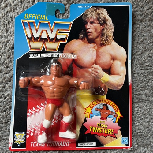 Vintage Hasbro WWF Texas Tornado WWE Wrestling Fig...