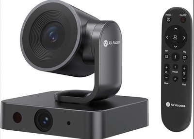 AV Access 4K Dual Lens AI Conference Webcam - Auto Frame & Tracking - Remote
