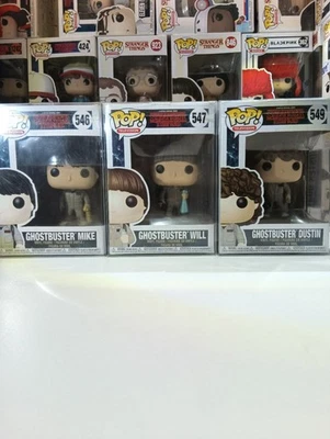 Funko Pop Stranger Things Ghostbusters Mike 546 Ghostbusters Will 547... - Photo 1/4