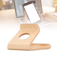 .  Wooden Phone Stand Waterproof Ergonomic Integrated Wood Tablet Holder With T A