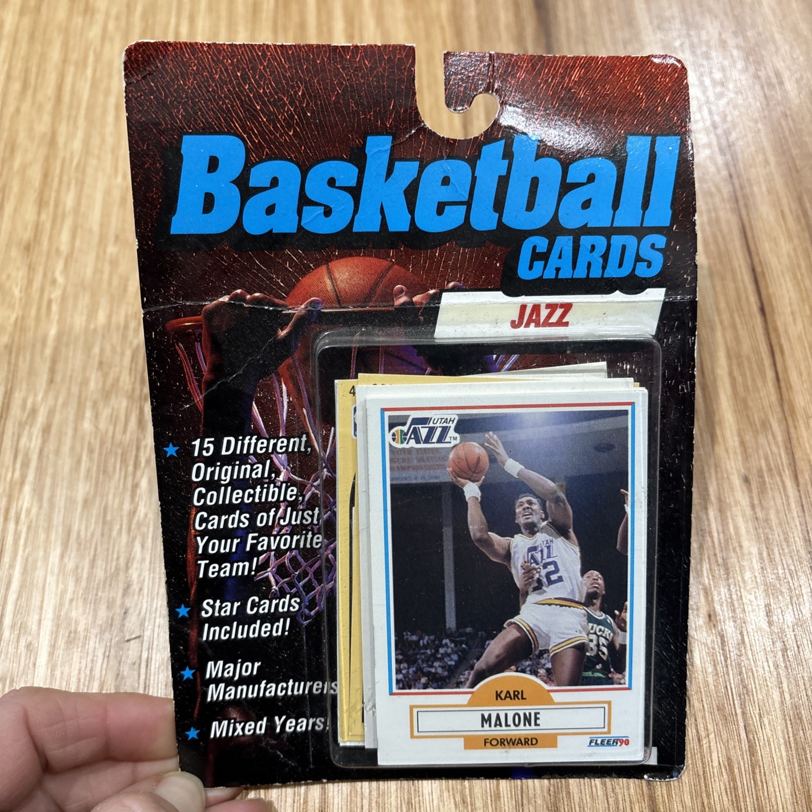 1993 Megacards Basketball Cards Utah Jazz NBA 15 Card Vintage Sealed Mixed Years