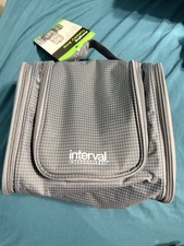 Smooth Trip Hanging Travel Toiletry Bag Unisex 17 Compartments Gray Interval Int