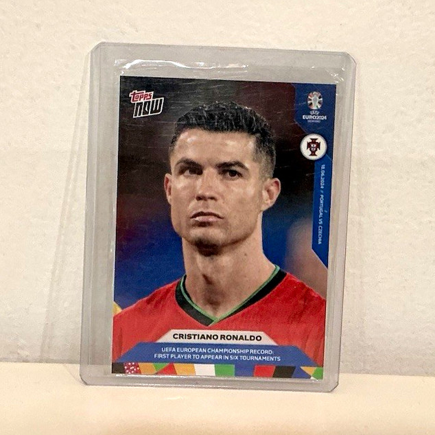 Topps 2024 Topps Now UEFA Euro Cristiano Ronaldo Portugal #015 Soccer Card