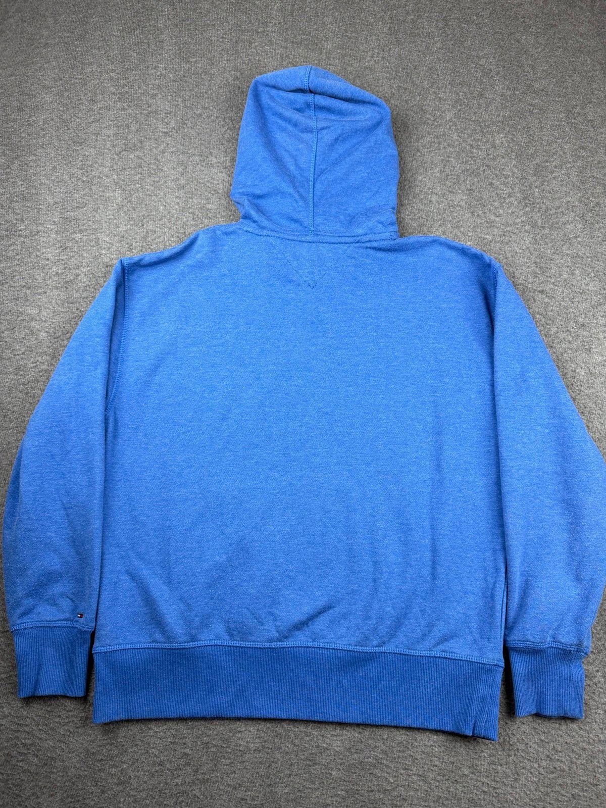 Tommy Hilfiger Tommy Jeans Women's Small Blue Pullover Hoodie Logo Sweatshirt thumbnail 2