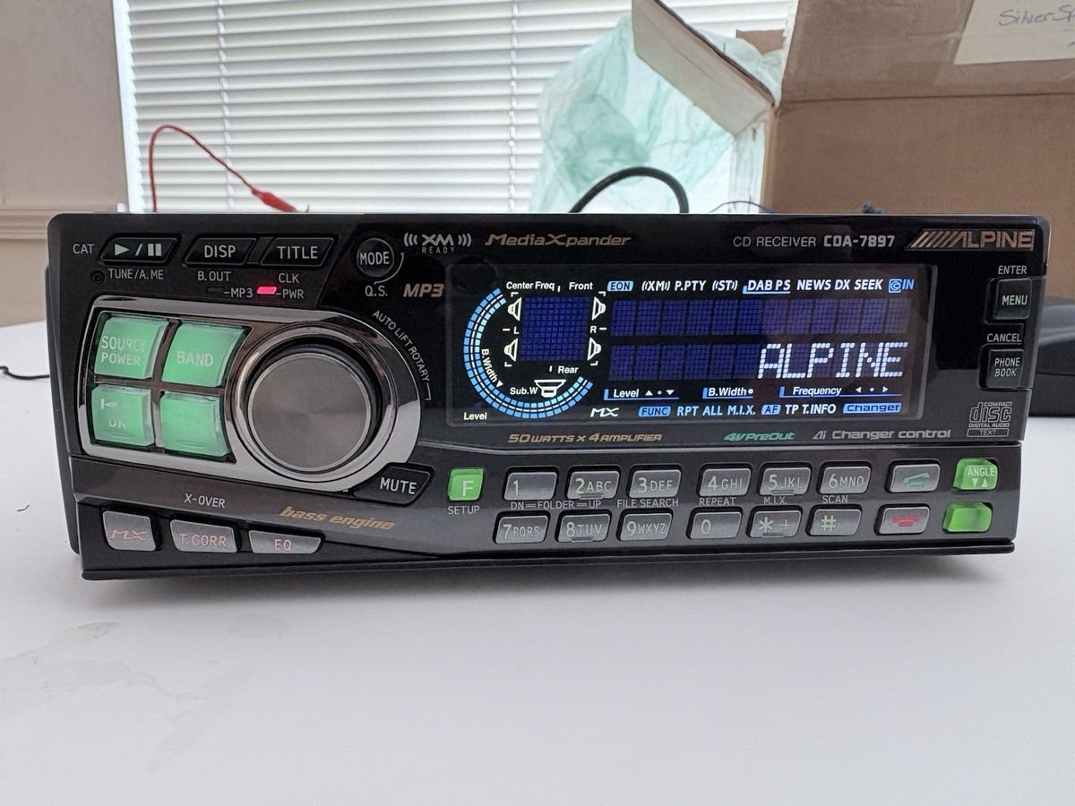 Alpine CDA-7897 CD Player In Dash Receiver 93276710926| eBay