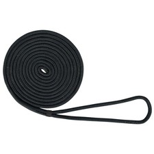 5/8 Inch x 35 Ft Black USR Double Braided Nylon Boat Mooring Dock Line Rope
