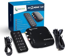 ClearClick AV to HDMI Converter 3.0 Third Generation - 1080P RCA or S-Video to