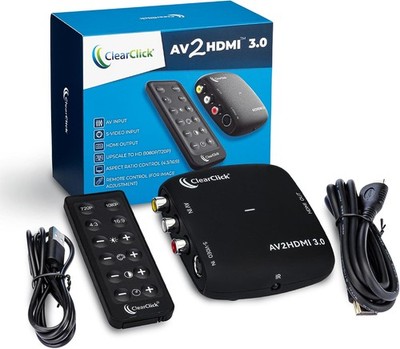 ClearClick AV to HDMI Converter 3.0 (Third Generation) - 1080P RCA or S-Video to