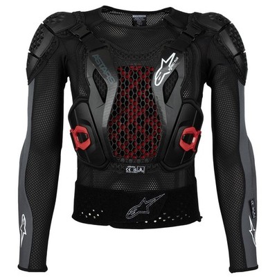 Alpinestars Protektorjacke Bionic Plus V2 Schwarz/Anthrazit/Rot