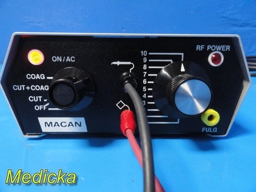 MACAN MC-6 Electrosurgical Generator Unit W/ Foot Pedal & Return Cable ~ 37427 - Picture 2 of 17