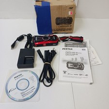 Pentax Optio WG-2 Red with Pentax Battery, Charger, Software, Box and Manual