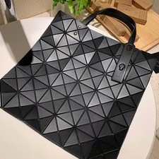 Bao Bao Issey Miyake Geometric Square Women's Tote Bag/ Matte Black