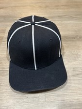 Vtg New Era Pro Model Umpire Referees Snapback Hat Made In USA 7 5/8 W Liner
