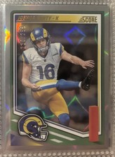 2025 Panini Score Circular Parallel 230 /299 (Joshua Karty Los Angeles Rams)