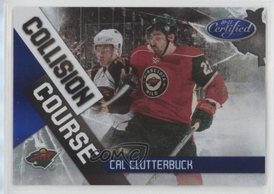2010-11 Certified Collision Course Mirror Blue 69/100 Cal Clutterbuck #1 15ok