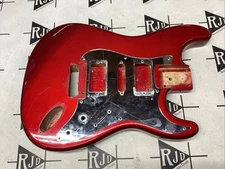 80’s Fernandes Japan Stone Logo Guitar Body Red