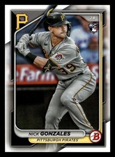 Nick Gonzales 2024 Bowman #62 Pittsburgh Pirates ROOKIE RC *025