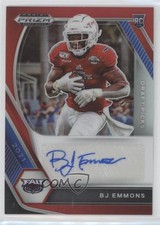 2021 Panini Prizm Draft Picks Red 80/199 BJ Emmons #DPA-BJE Auto 0hg1