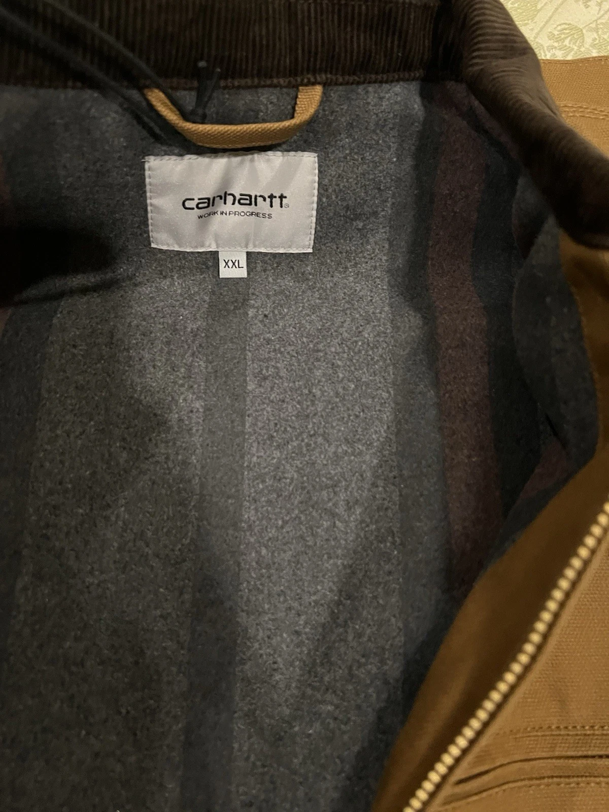 BNWT Carhartt Detroit Work In Progress WIP Jacket XXL Hamilton Brown Tobacco  image 7