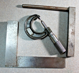 4 1/2" Square, Lufkin micrometer #1911C