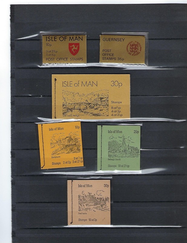 L@@K!! 6 ISLE OF MAN Postage Stamp Booklets! Complete  MNH - USA SELLER!