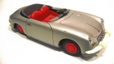 Vintage Tippco TCO Porsche 356 Police Tin Friction Toy Car Silver