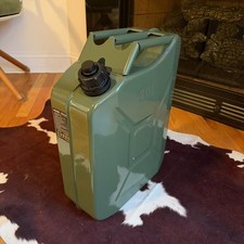 New Vevor Military Army Green 20l 5 Gallon Gas Fuel Can Gasoline Steel Tank
