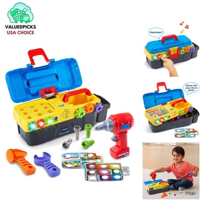 Interactive Toddler Toolbox with Drill - Fun Learning & Role-Play for Ages 2-5