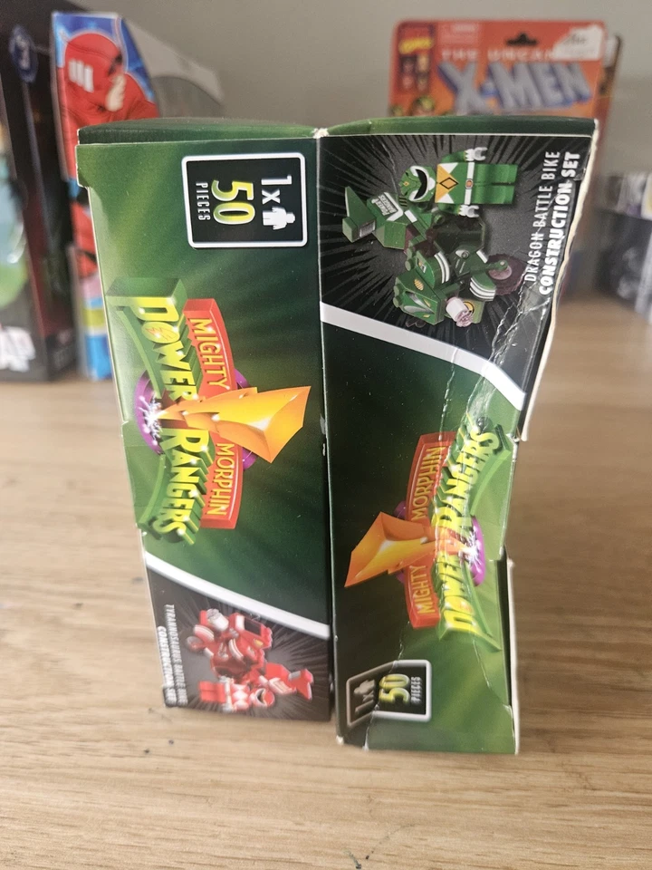 LOT OF 2 Red And Green Mighty Morphin Power Rangers & Battle Bike - image 3 of 3